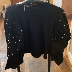 Black perel blouse